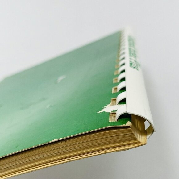 Vtg Cookbook Index Menu Recipe Notebook Note Record Salley Lesley Unused Blank - Picture 10 of 10